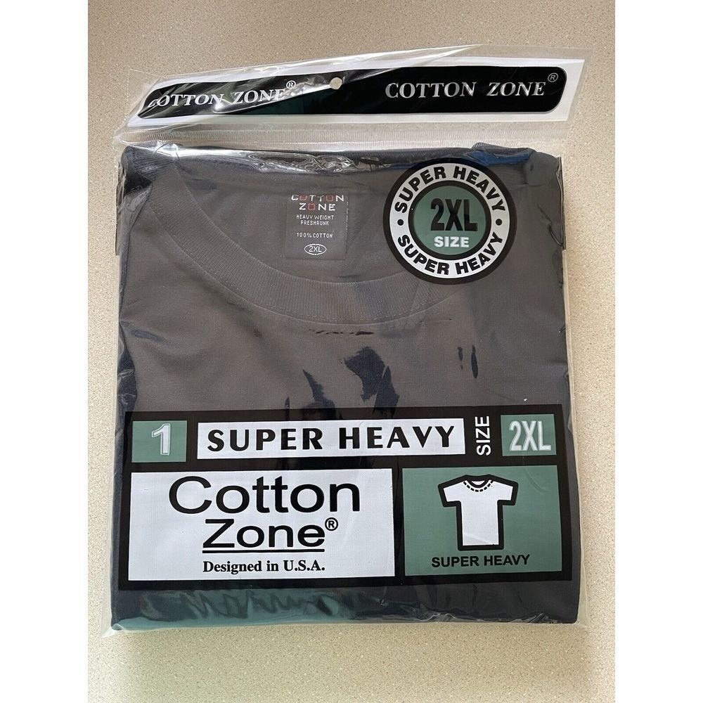 Cotton Zone T-Shirt 2XL‎ Black (New)